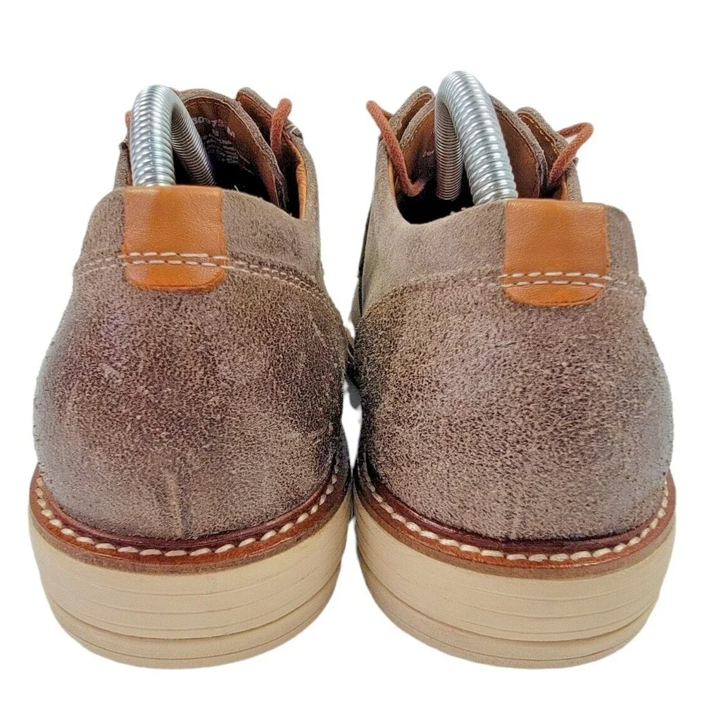 Gravity Defyer GDEFY Mens Ron Summer Brown Leather Distressed Oxford Shoes 8 M